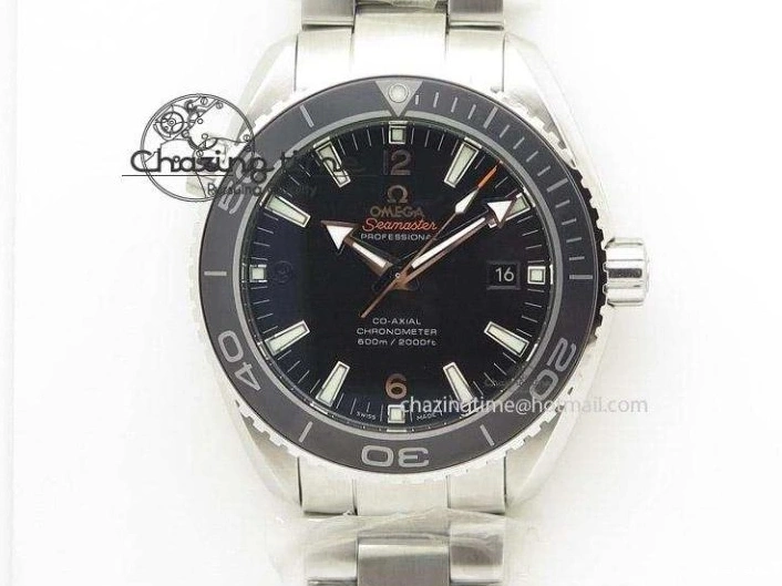 0404 Planet Ocean SS Bp Maker 45mm Orange Bezel On SS Bracelet A DailyWear 8216